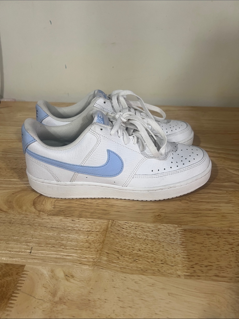 Nike Court Vision Next Nature Woman’s Low-Top shoes White Hydrogen Blue size 8